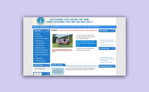 Thiết kế và xây dựng website cho CẢNG VỤ ĐƯỜNG THỦY NỘI ĐỊA KHU VỰC II